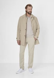 S4 Jackets Langmantel SANTIAGO Herrenmantel Khaki/Beige
