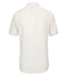 Redmond Kurzarmhemd Comfort Fit 241160999 Weiß/Creme/Beige