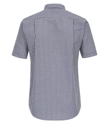 Redmond Kurzarmhemd Comfort Fit Dunkelblau/Hellblau/Blau