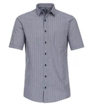 Redmond Kurzarmhemd Comfort Fit Dunkelblau/Hellblau/Blau