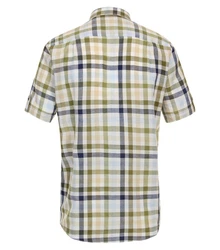 Redmond Kurzarmhemd Comfort Fit Grün/Gelb/Mischfarben/Dunkelgrün