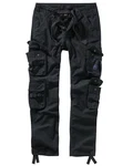 Brandit Cargohose Pure Slim Fit Pants Schwarz/Dunkelblau