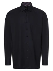 Andrew James Businesshemd Schwarz/Dunkelblau/Hellblau