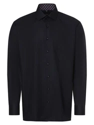 Andrew James Businesshemd Schwarz/Dunkelblau/Hellblau