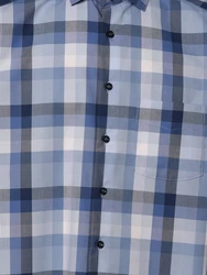 Andrew James Businesshemd Dunkelblau/Hellblau/Blau/Grau