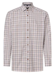 Andrew James Businesshemd Gelb/Beige/Braun