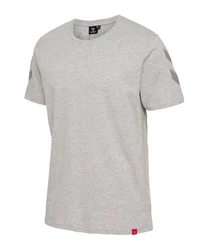 hummel T-Shirt hmlLEGACY Chevron T-Shirt Hellgrau/Grau