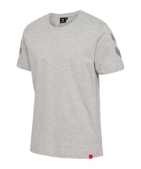 hummel T-Shirt hmlLEGACY Chevron T-Shirt Hellgrau/Grau