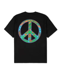 Market T-Shirt Hippie Schwarz/Mischfarben