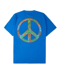 Market T-Shirt Hippie Gelb/Blau/Dunkelgrün