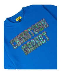 Market T-Shirt Hippie Gelb/Blau/Dunkelgrün