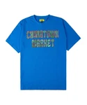 Market T-Shirt Hippie Gelb/Blau/Dunkelgrün