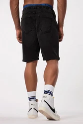 STHUGE Jeans-Bermuda FLEXLASTIC Denim Dunkelgrau/Schwarz/Dunkelblau