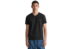 GANT T-Shirt V-Neck Slim Fit SLIM SHIELD V-NECK T-SHIRT Schwarz