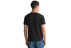GANT T-Shirt V-Neck Slim Fit SLIM SHIELD V-NECK T-SHIRT Schwarz