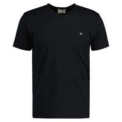 GANT T-Shirt V-Neck Slim Fit SLIM SHIELD V-NECK T-SHIRT Schwarz