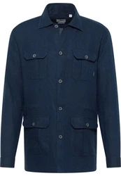 Eterna Langarmhemd MODERN FIT Dunkelblau/Blau/Hellblau
