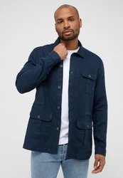 Eterna Langarmhemd MODERN FIT Dunkelblau/Blau/Hellblau