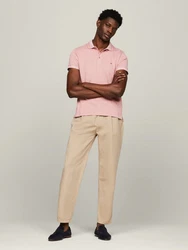Tommy Hilfiger Poloshirt PRETWIST MOULINE SLIM FIT Rot/Rosa