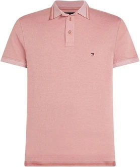 Tommy Hilfiger Poloshirt PRETWIST MOULINE SLIM FIT Rot/Rosa