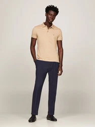 Tommy Hilfiger Poloshirt PRETWIST MOULINE SLIM FIT Beige/Khaki/Orange/Braun/Gelb