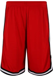 URBAN CLASSICS Herren Stripes Mesh Shorts Rot/Dunkelrot