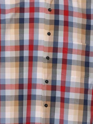 Andrew James Businesshemd Mischfarben/Beige/Rot