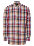 Andrew James Businesshemd Mischfarben/Beige/Rot Andrew James Businesshemd Mischfarben/Beige/Rot