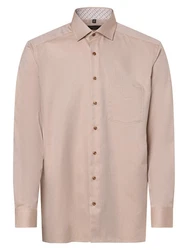 Andrew James Businesshemd Beige/Braun/Khaki/Weiß