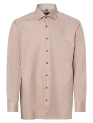 Andrew James Businesshemd Beige/Braun/Khaki/Weiß