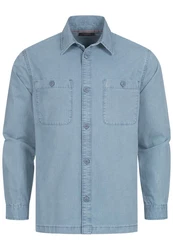 Indicode Langarmhemd INPilou Hellblau/Blau