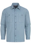 Indicode Langarmhemd INPilou Hellblau/Blau