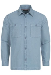 Indicode Langarmhemd INPilou Hellblau/Blau