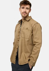 Indicode Langarmhemd INPilou Braun/Khaki/Beige
