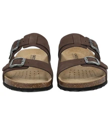Geox Pantoletten Sandal GHITA Braun/Dunkelbraun/Beige