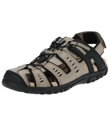Geox Wanderschuhe Trekkingsandale Beige/Khaki/Dunkelgrün