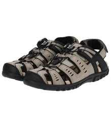Geox Wanderschuhe Trekkingsandale Beige/Khaki/Dunkelgrün