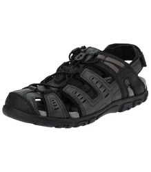 Geox Wanderschuhe UOMO SANDAL STRADA Schwarz/Dunkelblau