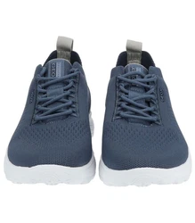 Geox Sneaker Lederimitat/Textil Hellblau/Blau/Dunkelblau