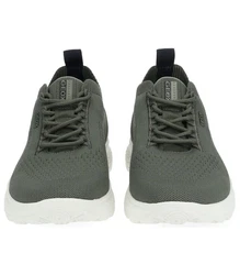 Geox Sneaker Lederimitat/Textil Dunkelgrün/Grün
