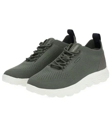 Geox Sneaker Lederimitat/Textil Dunkelgrün/Grün
