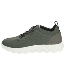 Geox Sneaker Lederimitat/Textil Dunkelgrün/Grün