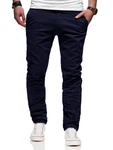 behype Chinohose Heritage Slim-Fit-Schnitt Dunkelblau behype Chinohose Heritage Slim-Fit-Schnitt Dunkelblau