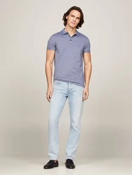 Tommy Hilfiger Poloshirt PRETWIST MOULINE SLIM FIT Grau/Hellblau/Blau/Dunkelblau