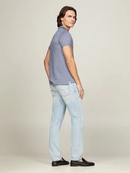 Tommy Hilfiger Poloshirt PRETWIST MOULINE SLIM FIT Grau/Hellblau/Blau/Dunkelblau