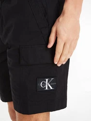 Calvin Klein Jeans Sweatshorts WASHED CARGO SHORT Schwarz/Dunkelblau/Grau