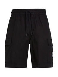 Sweatshorts WASHED CARGO SHORT mit Logopatch
