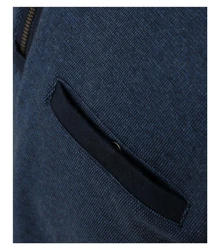 CASAMODA Sweat Troyer Langarm mit Reißverschluss Dunkelblau/Blau/Hellblau