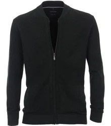 CASAMODA Strickjacke Schwarz/Dunkelgrau