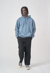 Cleptomanicx Kapuzensweatshirt Sketch Gull blau